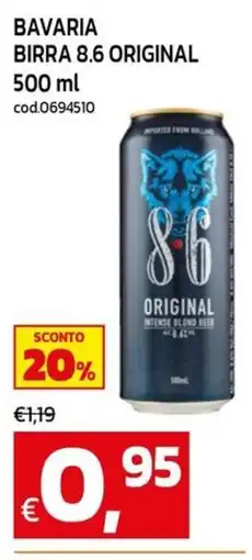C+C Cash and Carry BAVARIA BIRRA 8.6 ORIGINAL offerta