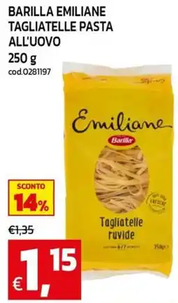 C+C Cash and Carry Barilla Emiliane Tagliatelle Pasta all'uovo offerta