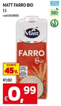 C+C Cash and Carry Matt Farro Bio offerta