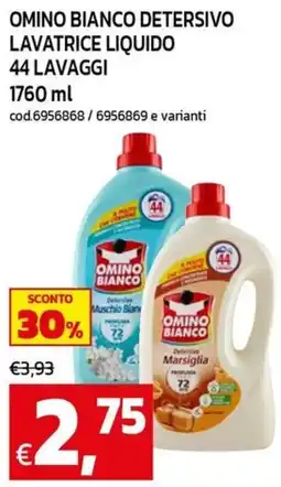 C+C Cash and Carry Omino Bianco Detersivo Lavatrice Liquido offerta