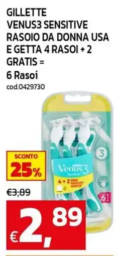 C+C Cash and Carry GILLETTE VENUS3 SENSITIVE offerta