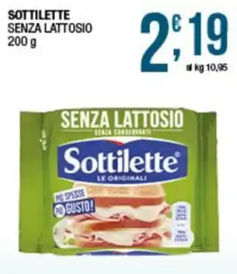 Sidis Sottilette senza lattosio offerta
