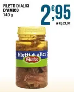 Sidis filetti di alici D'Amico offerta