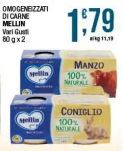 Sidis OMOGENEIZZATI DI CARNE MELLIN offerta