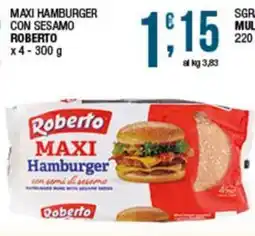 Sidis Roberto MAXI Hamburger con semi di sesamo offerta