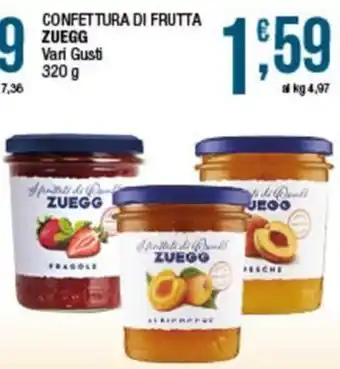 Sidis Confettura di frutta ZUEGG offerta