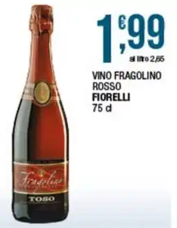 Sidis Vino Fragolino Rosso Fiorelli offerta