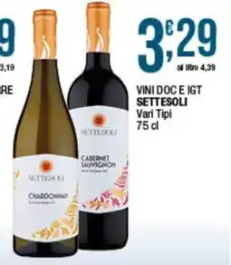 Sidis Vini DOC e IGT Settesoli offerta