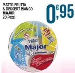 Sidis Piatto Frutta & Dessert Bianco Major offerta