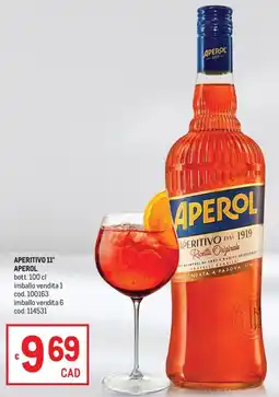 Metro APERITIVO 11° APEROL offerta