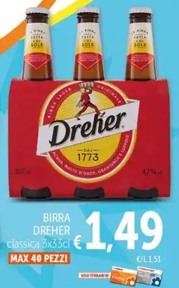 Spazio Conad Birra Dreher classica offerta