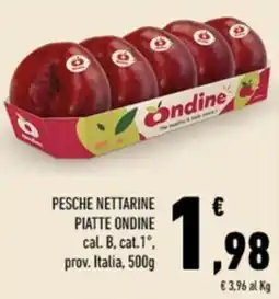 Conad Margherita PESCHE NETTARINE PIATTE ONDINE offerta