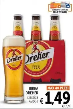Spazio Conad Birra Dreher classica offerta