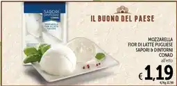 Spazio Conad Mozzarella Fior di Latte Pugliese Sapori & Dintorni offerta
