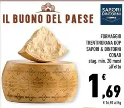 Conad Margherita Formaggio Trentingrana DOP Sapori & Dintorni Conad offerta
