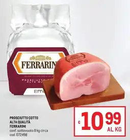 Metro Prosciutto Cotto Alta Qualità Ferrarini offerta
