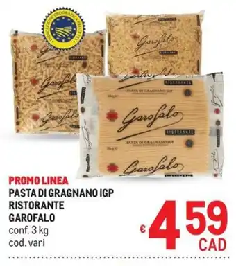 Metro Pasta di Gragnano IGP Ristorante Garofalo offerta