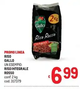 Metro Riso Gallo Riso Integrale Rosso offerta