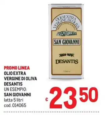 Metro Olio extra vergine di oliva San Giovanni Desantis offerta