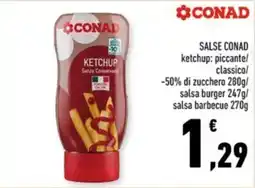Conad Margherita SALSE CONAD KETCHUP offerta