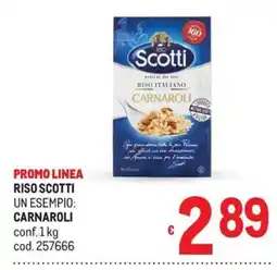 Metro Riso Scotti Carnaroli offerta