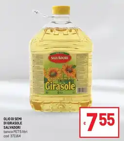 Metro OLIO DI SEMI DI GIRASOLE SALVADORI offerta