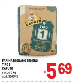Metro Farina di grano tenero tipo 1 Caputo offerta