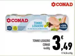 Conad Margherita TONNO LEGGERO CONAD offerta