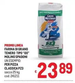 Metro Farina di grano tenero tipo "00" Molino Spadoni offerta