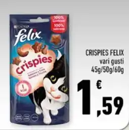 Conad Margherita Crispies Felix offerta