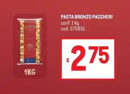 Metro Pasta Bronzo Paccheri offerta