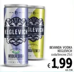 Spazio Conad KEGLEVICH WODKA SODA offerta