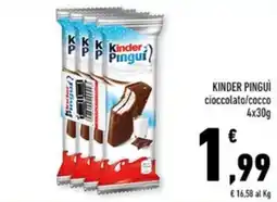 Conad Margherita Kinder Pinguì offerta