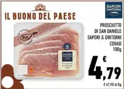 Conad Margherita Prosciutto di San Daniele Sapor & Dintorni offerta