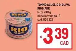 Metro Tonno all'olio di oliva Rio mare offerta