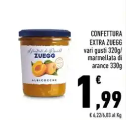 Conad Margherita Confettura extra Zuegg offerta