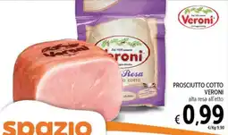 Spazio Conad Prosciutto cotto Veroni offerta