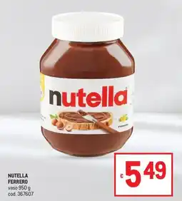 Metro Nutella Ferrero offerta
