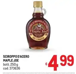Metro Sciroppo d'acero Maple Joe offerta