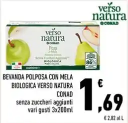 Conad Margherita Beveranda polposa con mela biologica verso natura offerta