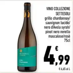 Conad Margherita Vino Collezione Settesoli offerta