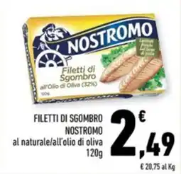 Conad Margherita Filetti di Sgombro NOSTROMO offerta