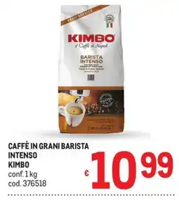 Metro Caffè in grani barista intenso Kimbo offerta