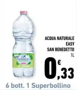 Conad Margherita Acqua naturale easy San Benedetto offerta