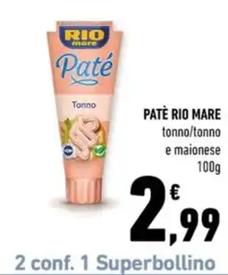 Conad Margherita Paté Rio Mare Tonno offerta