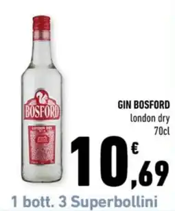 Conad Margherita GIN BOSFORD london dry offerta