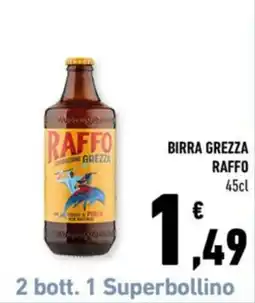 Conad Margherita Birra Grezza Raffo offerta