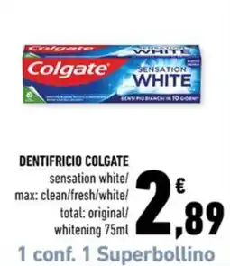Conad Margherita DENTIFRICIO COLGATE sensation white offerta