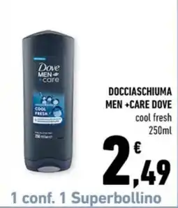 Conad Margherita DOCCIASCHIUMA MEN +CARE DOVE cool fresh offerta