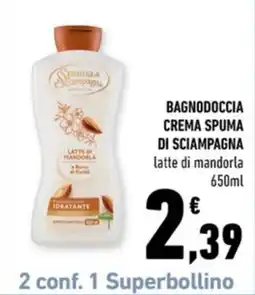 Conad Margherita Spuma di Sciampagna Bagnodoccia Crema offerta